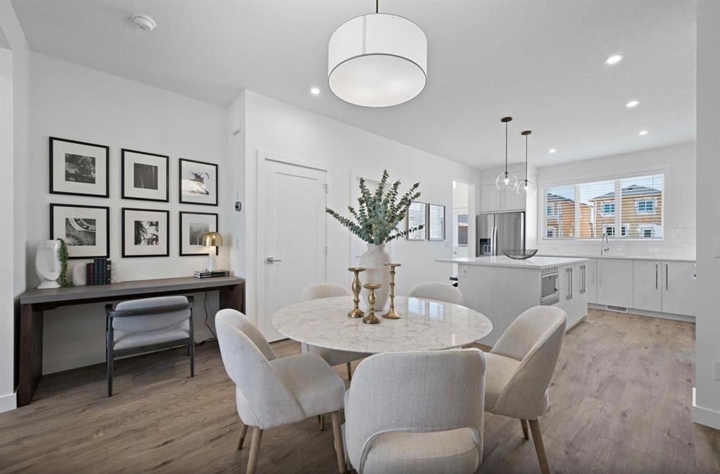552 Lewisburg Place Ne, Calgary, AB - Indoor Photo Showing Dining Room