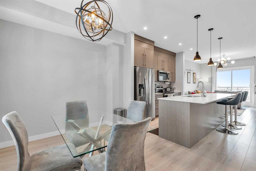 1713 Cornerstone Boulevard Ne, Calgary, AB - Indoor Photo Showing Dining Room