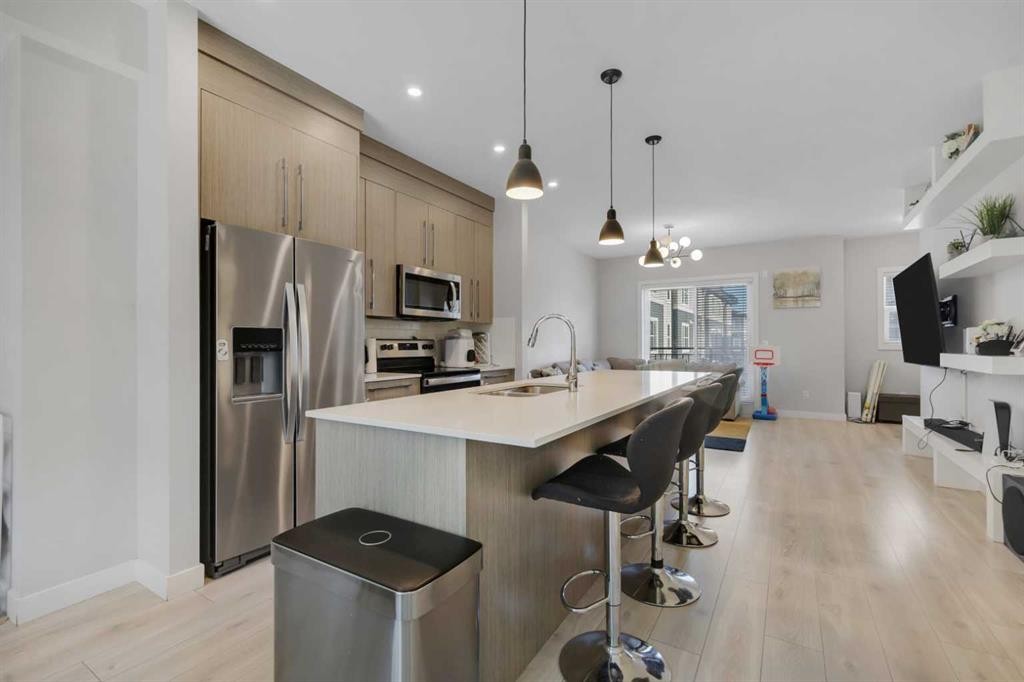 507-72 Cornerstone Manor Ne, Calgary, AB - Indoor Photo Showing Kitchen With Upgraded Kitchen