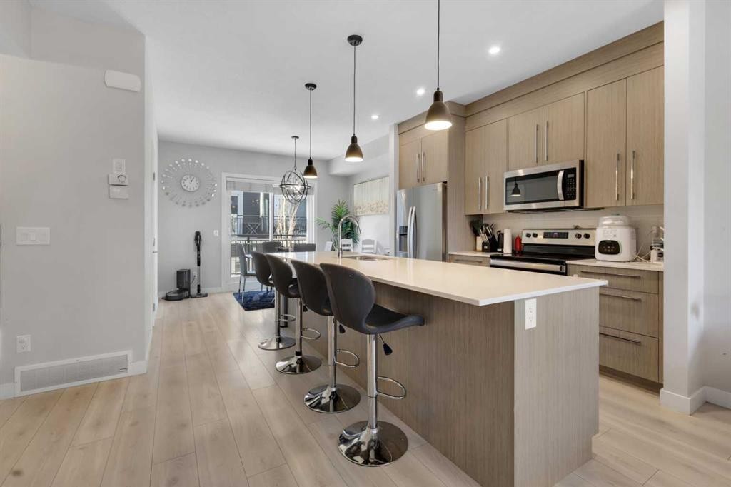507-72 Cornerstone Manor Ne, Calgary, AB - Indoor Photo Showing Kitchen With Upgraded Kitchen