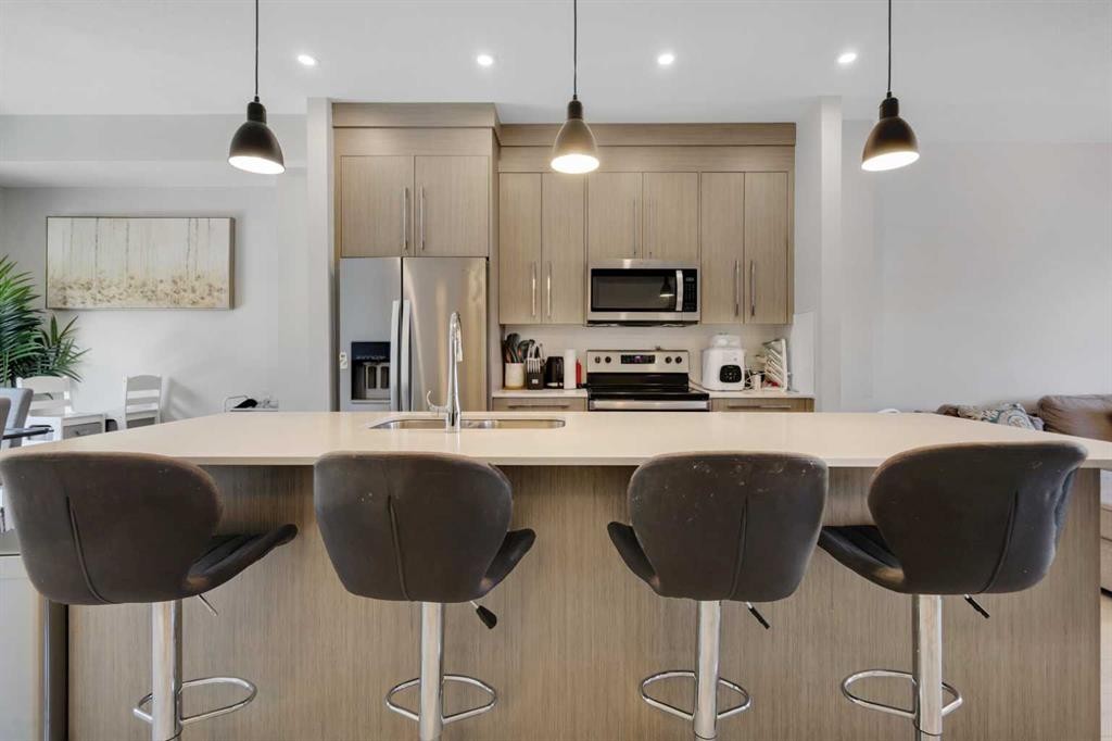 507-72 Cornerstone Manor Ne, Calgary, AB - Indoor Photo Showing Kitchen With Upgraded Kitchen