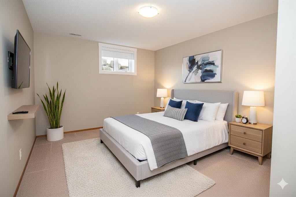16 Eagleview Heights Nw, Cochrane, AB - Indoor Photo Showing Bedroom