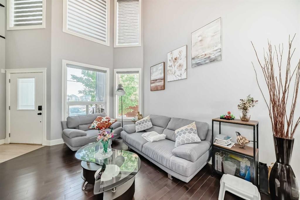 26 Saddlelake View Ne, Calgary, AB - Indoor Photo Showing Living Room