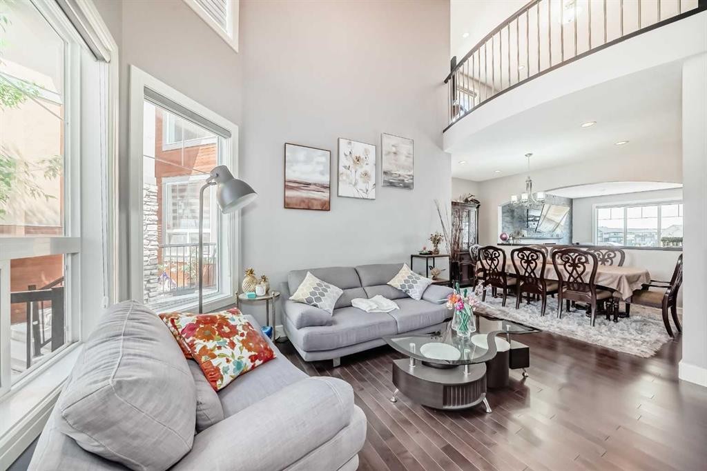 26 Saddlelake View Ne, Calgary, AB - Indoor Photo Showing Living Room