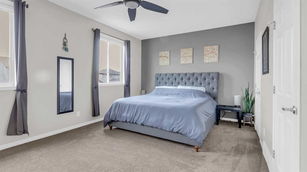 1120 Windhaven Close Sw, Airdrie, AB - Indoor Photo Showing Bedroom