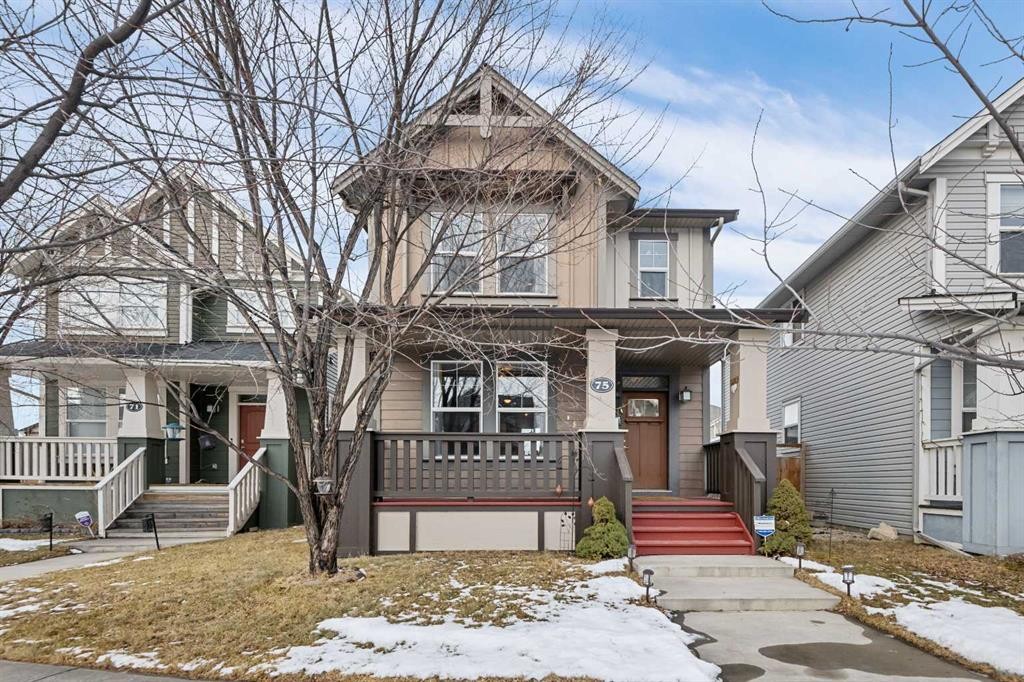 75 Williamstown Landing Nw, Airdrie, AB - Outdoor With Deck Patio Veranda With Facade