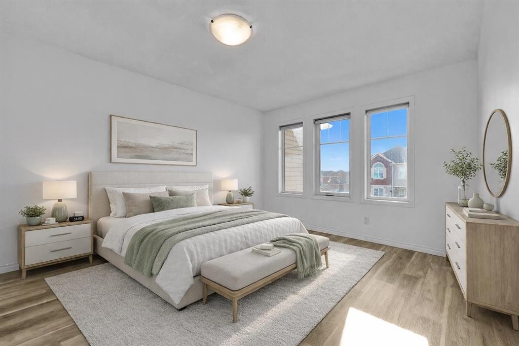 169 Windstone Park Sw, Airdrie, AB - Indoor Photo Showing Bedroom