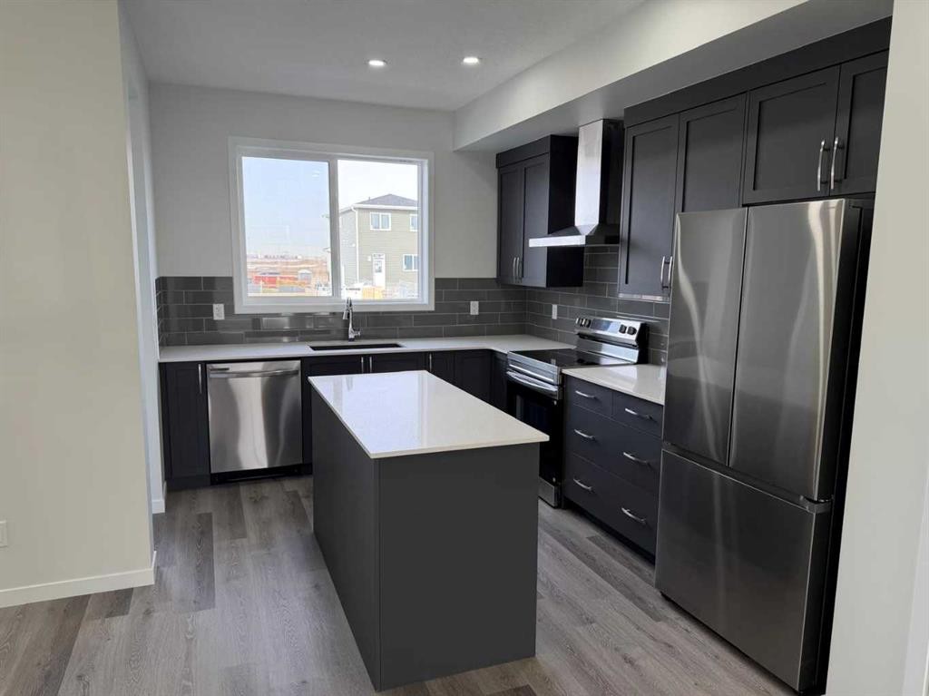 1961 Cornerstone Boulevard Ne, Calgary, AB - Indoor Photo Showing Kitchen With Stainless Steel Kitchen With Upgraded Kitchen