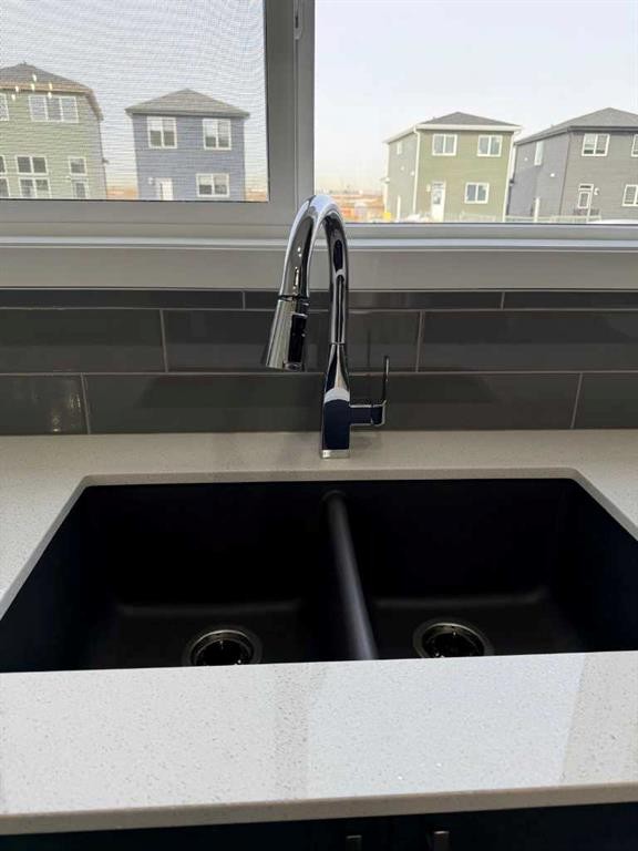 1961 Cornerstone Boulevard Ne, Calgary, AB - Indoor Photo Showing Kitchen With Double Sink