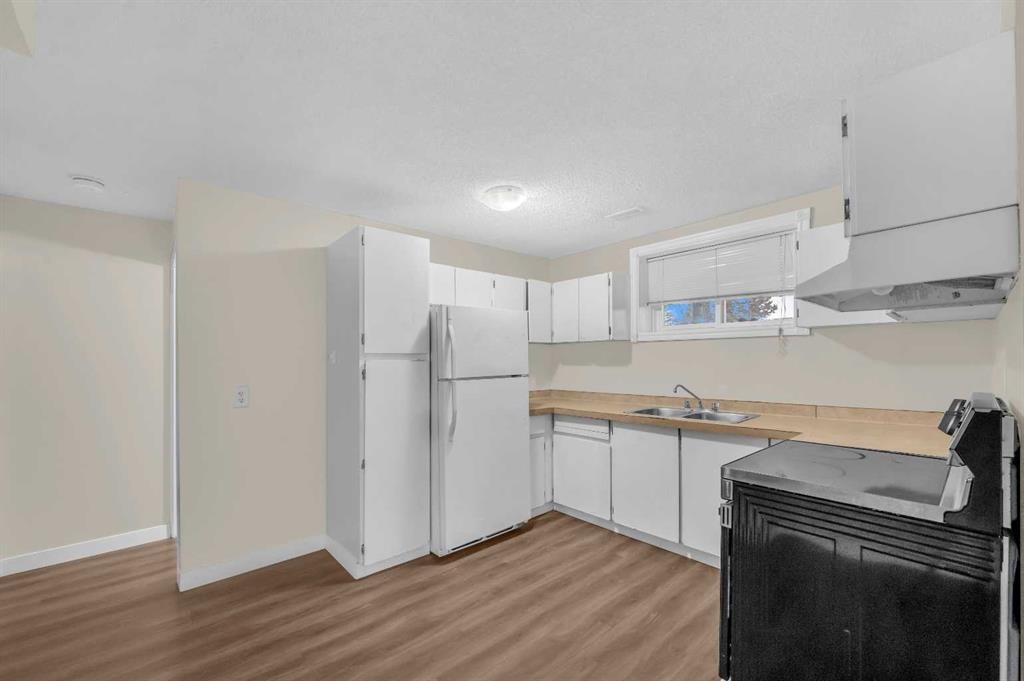 1527 52 Street Se, Calgary, AB - Indoor Photo Showing Kitchen With Double Sink