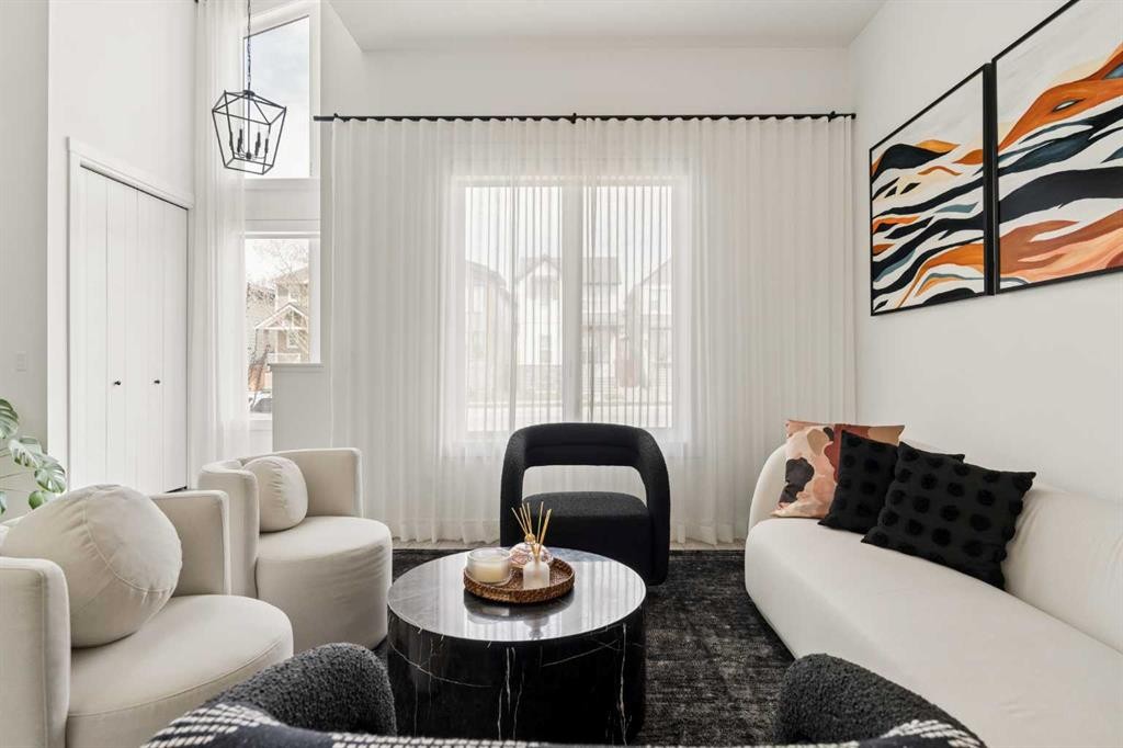103 Haskayne Drive Nw, Calgary, AB - Indoor Photo Showing Living Room