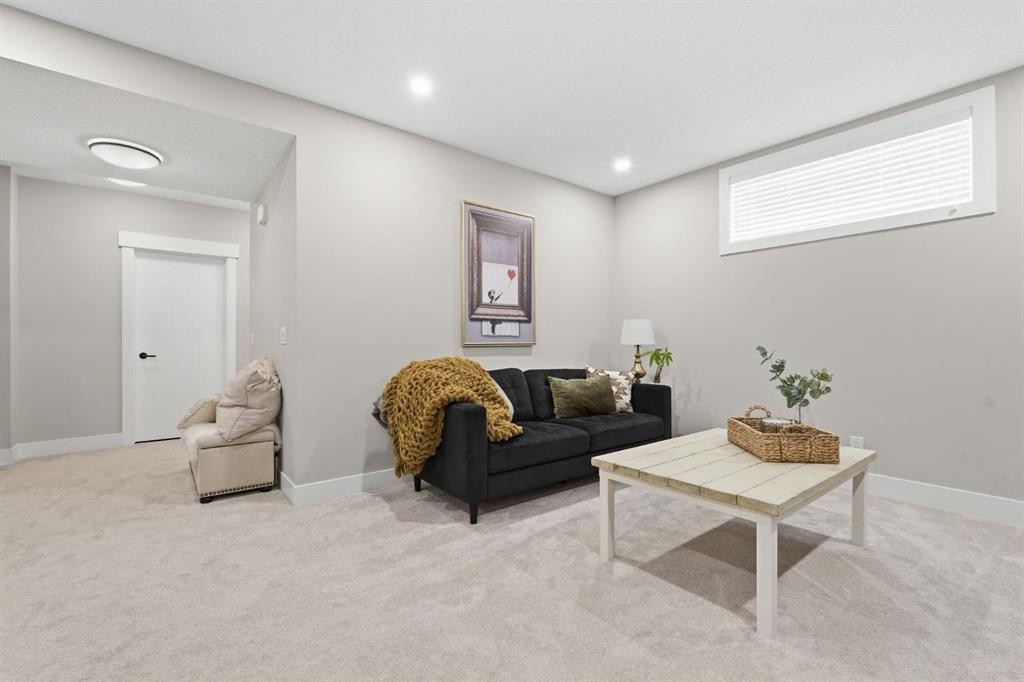 19 Masters Green Se, Calgary, AB - Indoor Photo Showing Basement