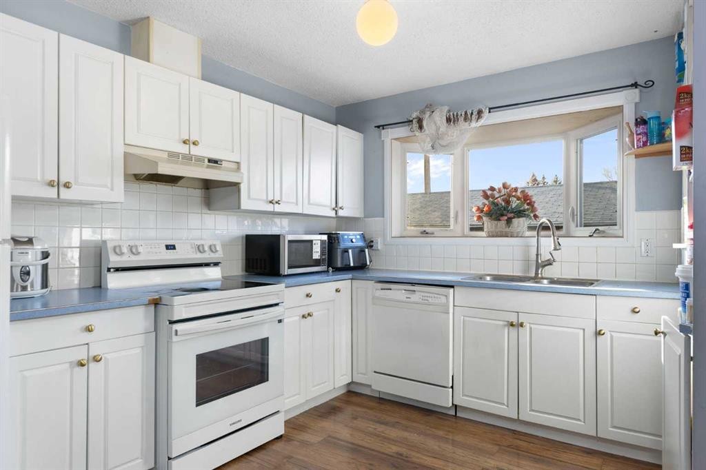 6124 Maddock Drive Ne, Calgary, AB - Indoor Photo Showing Kitchen With Double Sink
