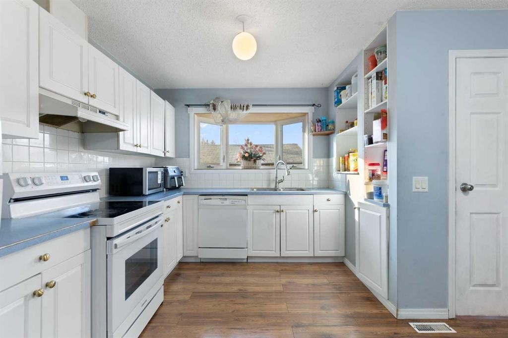 6124 Maddock Drive Ne, Calgary, AB - Indoor Photo Showing Kitchen With Double Sink