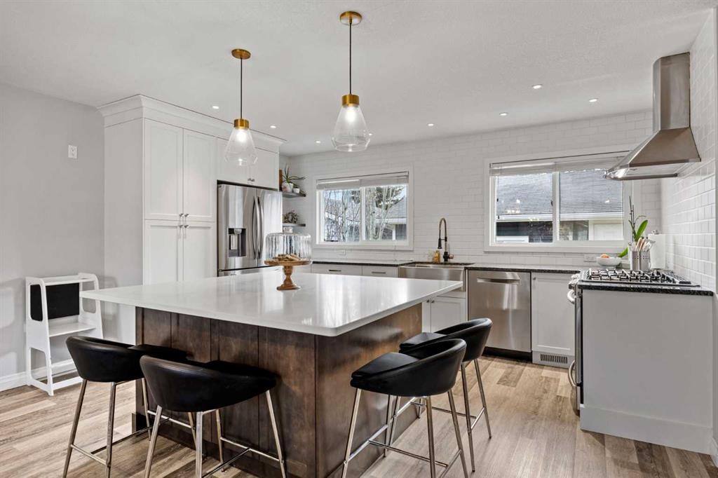 123 Sackville Drive Sw, Calgary, AB - Indoor Photo Showing Kitchen With Upgraded Kitchen