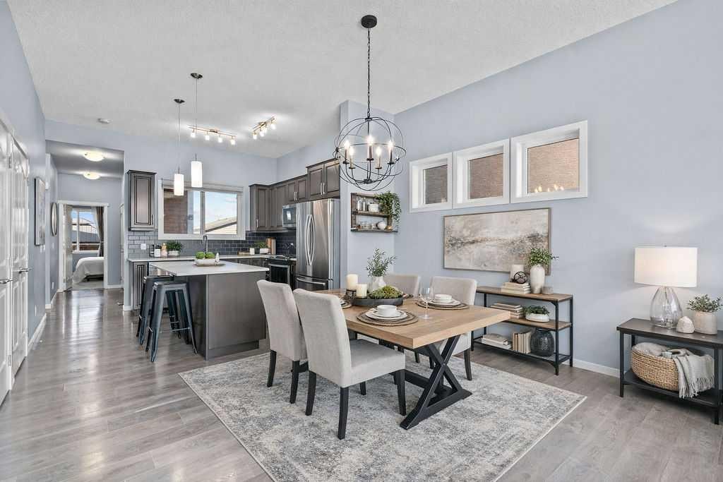 103 Masters Heights Se, Calgary, AB - Indoor Photo Showing Dining Room