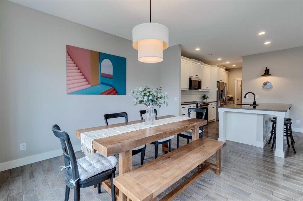 75 Masters Rise Se, Calgary, AB - Indoor Photo Showing Dining Room