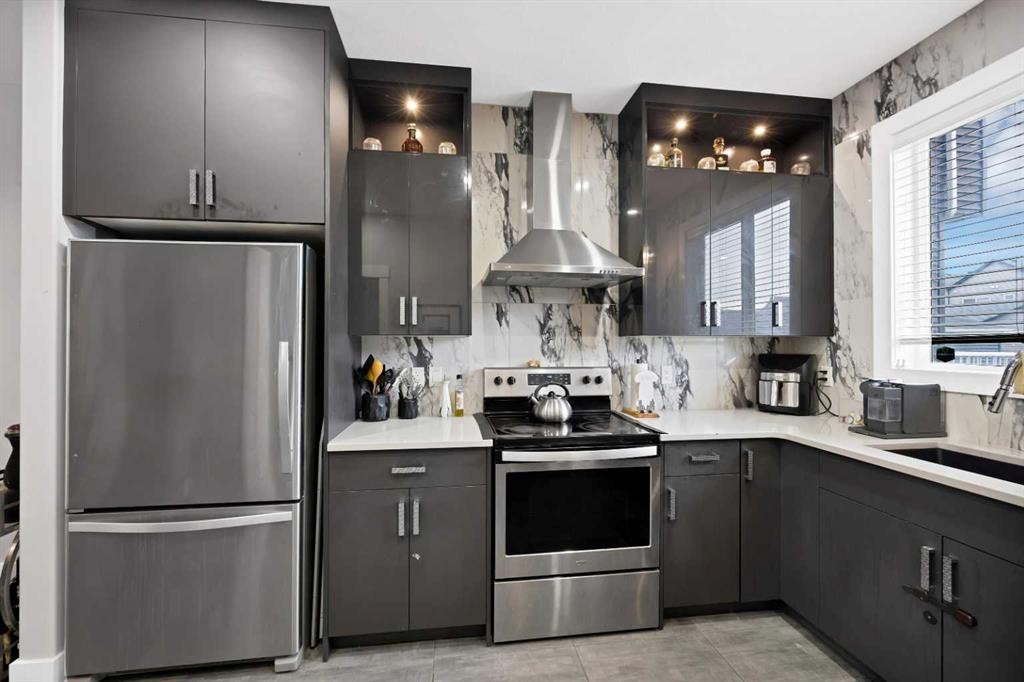 34 Cornerstone Road Ne, Calgary, AB - Indoor Photo Showing Kitchen