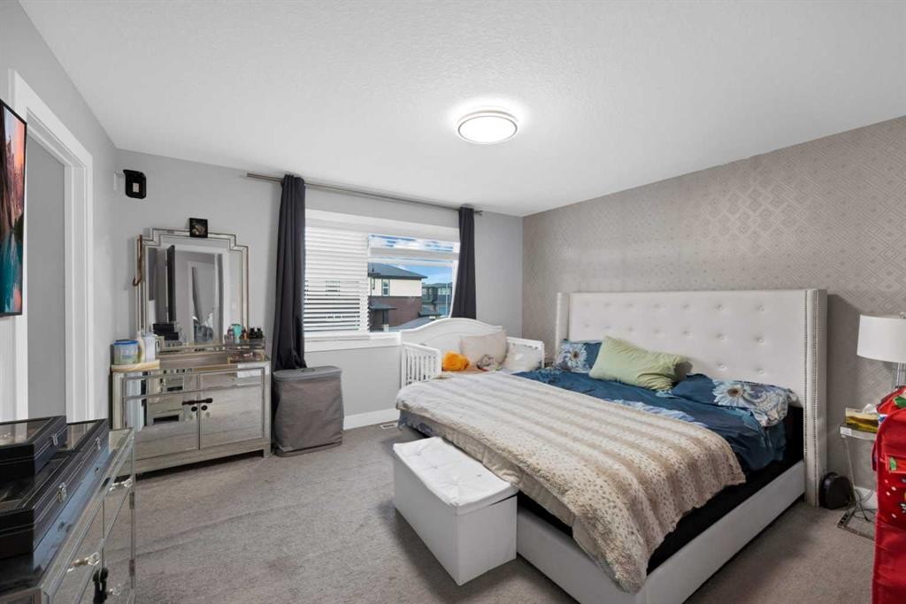 34 Cornerstone Road Ne, Calgary, AB - Indoor Photo Showing Bedroom