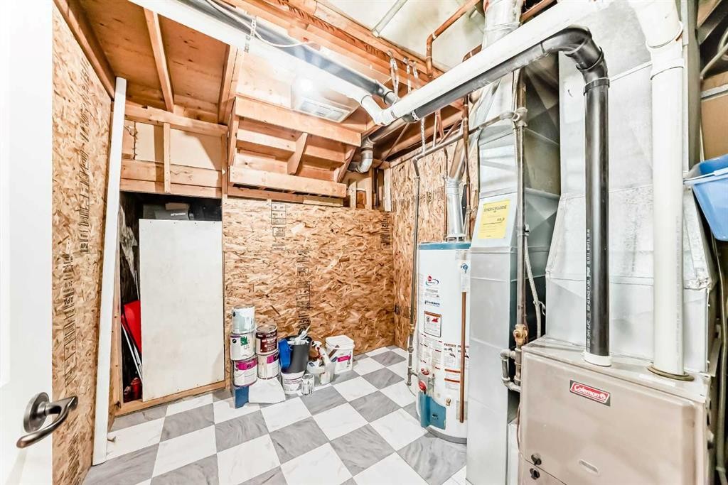 1013 Marcombe Crescent Ne, Calgary, AB - Indoor Photo Showing Basement