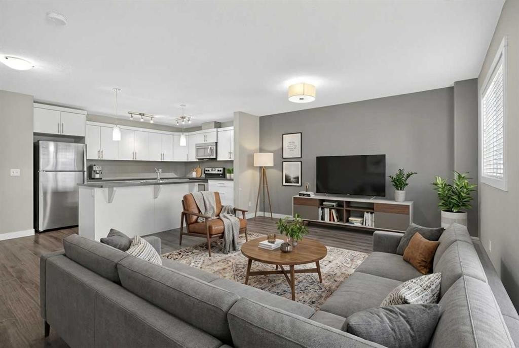307 Skyview Ranch Grove Ne, Calgary, AB - Indoor Photo Showing Living Room