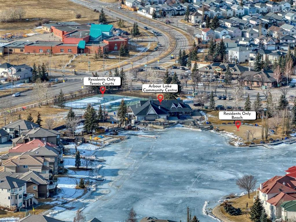 301 Arbour Cliff Close Nw, Calgary, AB - Outdoor With Body Of Water With View