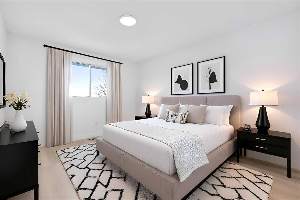 80 Hawkfield Crescent Nw, Calgary, AB - Indoor Photo Showing Bedroom