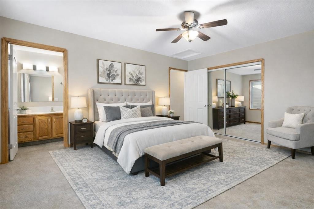 95 Cambridge Glen Drive, Strathmore, AB - Indoor Photo Showing Bedroom