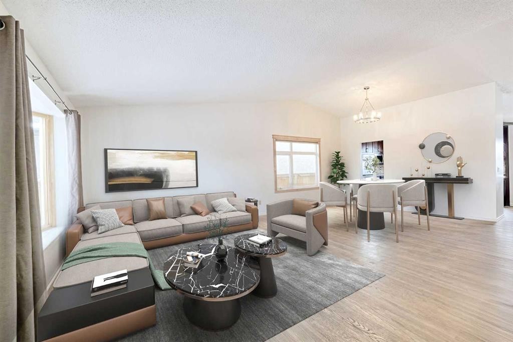 48 Bernard Way Nw, Calgary, AB - Indoor Photo Showing Living Room