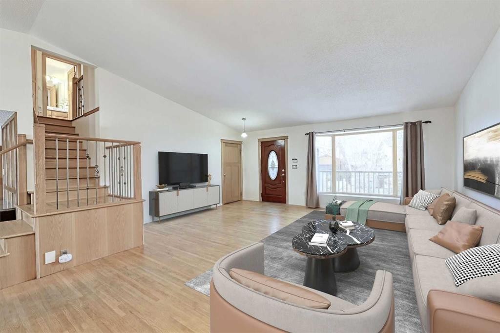 48 Bernard Way Nw, Calgary, AB - Indoor Photo Showing Living Room