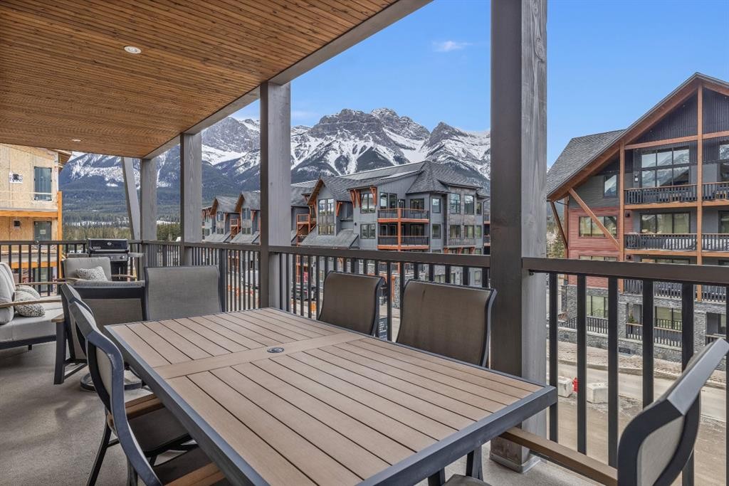 313-1408 Spring Creek Gate, Canmore, AB - Outdoor With Deck Patio Veranda With Exterior