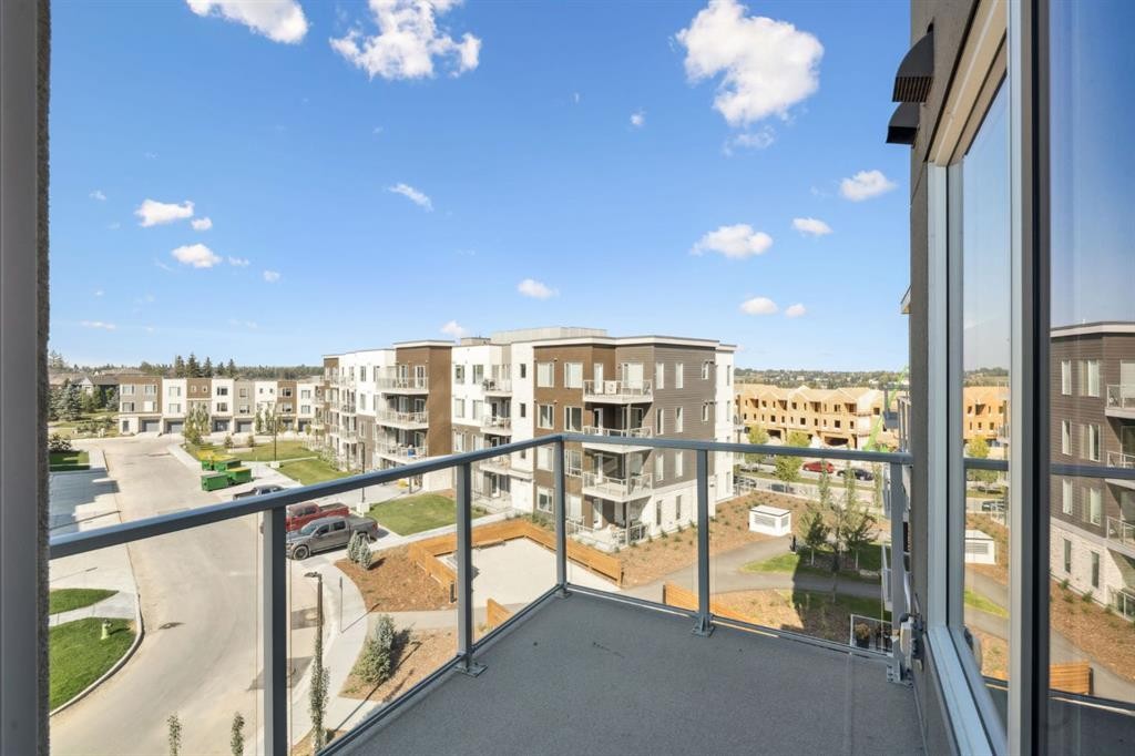412-700 Shawnee Square Sw, Calgary, AB - Outdoor With Balcony With View