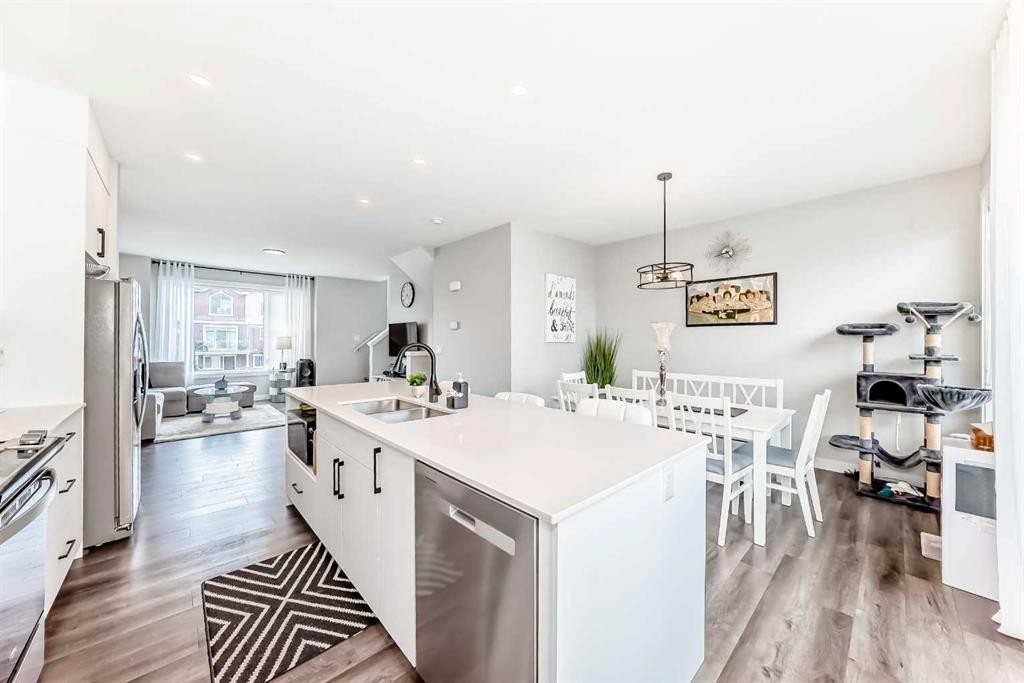 71 Skyview Ranch Avenue Ne, Calgary, AB - Indoor Photo Showing Kitchen With Double Sink With Upgraded Kitchen