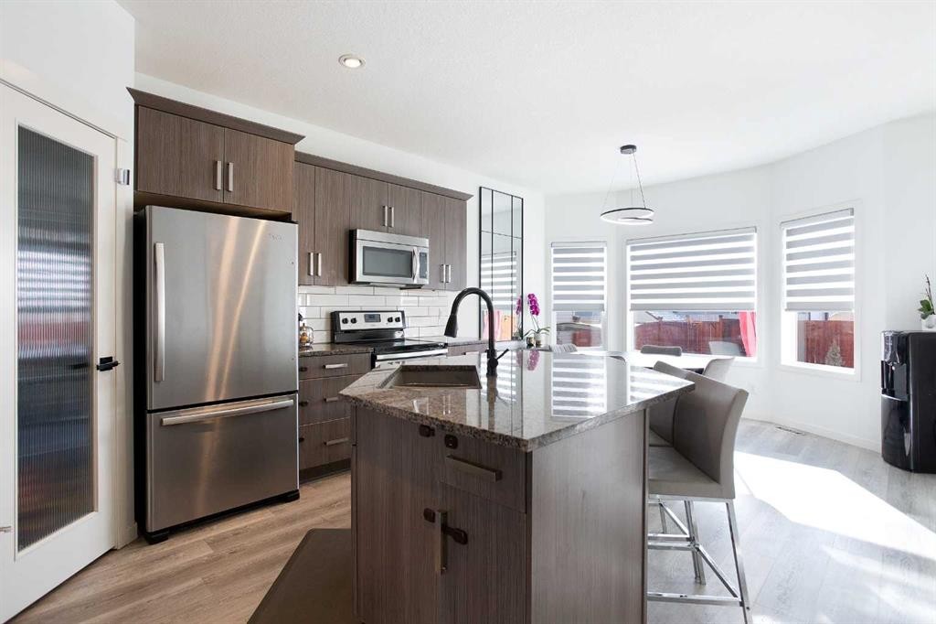 247 Cranford Way Se, Calgary, AB - Indoor Photo Showing Kitchen With Upgraded Kitchen