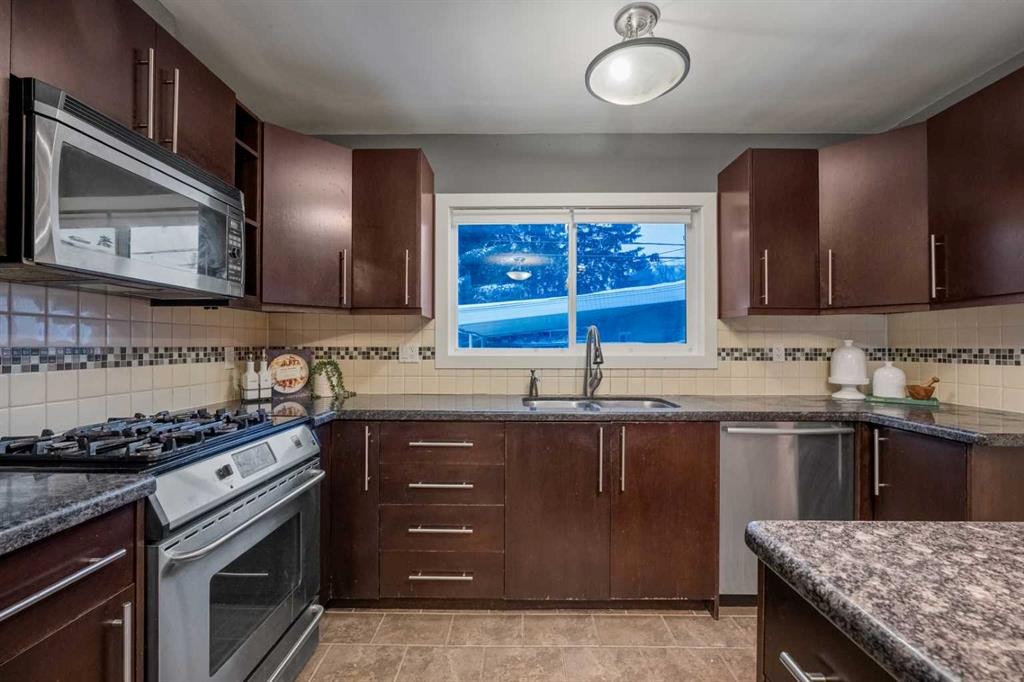 111 Cambrian Drive Nw, Calgary, AB - Indoor Photo Showing Kitchen With Stainless Steel Kitchen With Double Sink