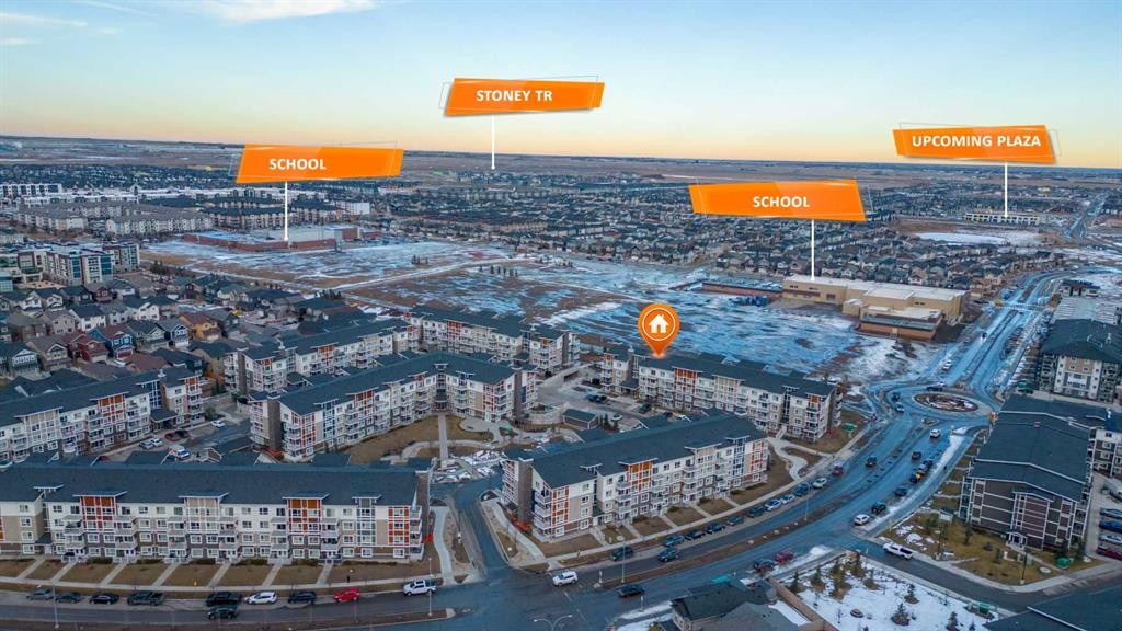 7206-302 Skyview Ranch Drive Ne, Calgary, AB - Outdoor With Body Of Water With View