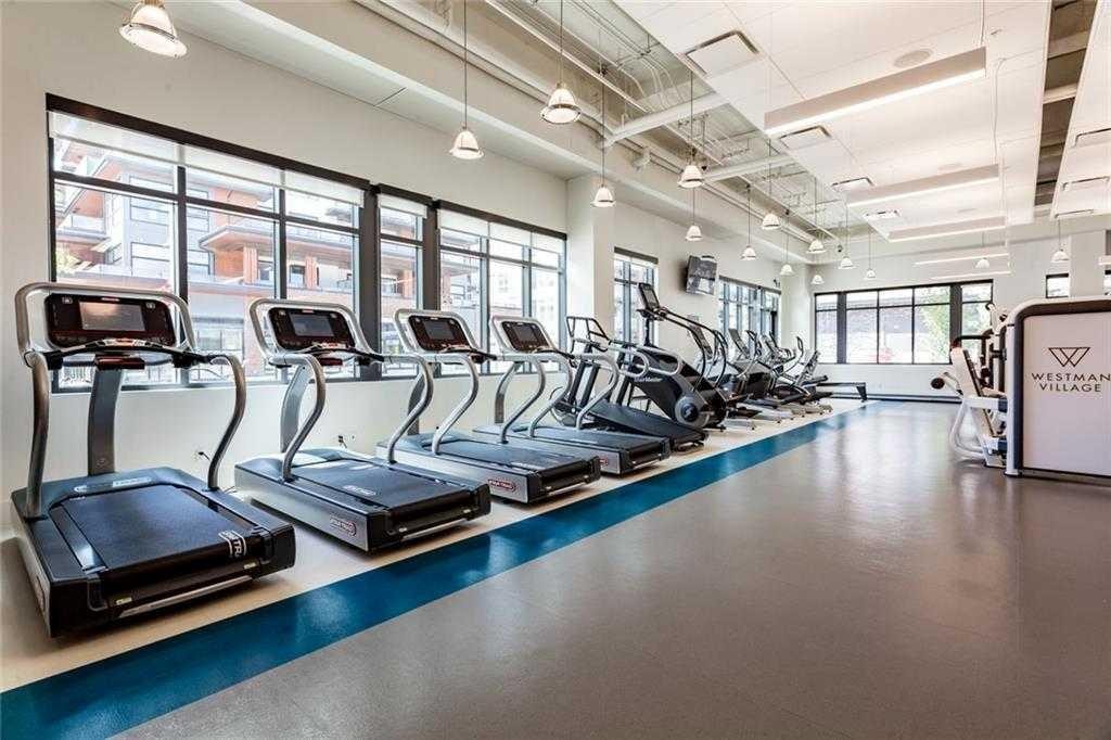 124 Mahogany Centre Se, Calgary, AB - Indoor Photo Showing Gym Room