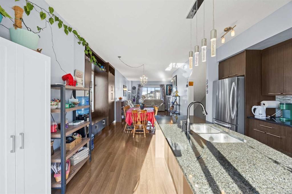 319 Taralake Way Ne, Calgary, AB - Indoor Photo Showing Kitchen With Double Sink With Upgraded Kitchen