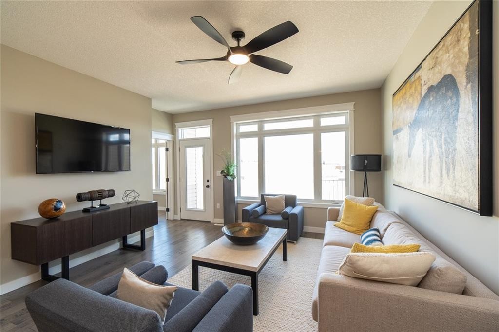 1103 Cornerstone Crescent, Olds, AB - Indoor Photo Showing Living Room