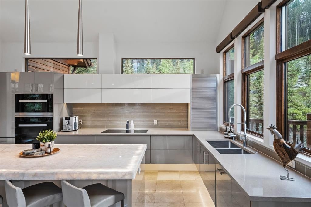 118 Cairns Landing, Canmore, AB - Indoor Photo Showing Kitchen With Double Sink With Upgraded Kitchen