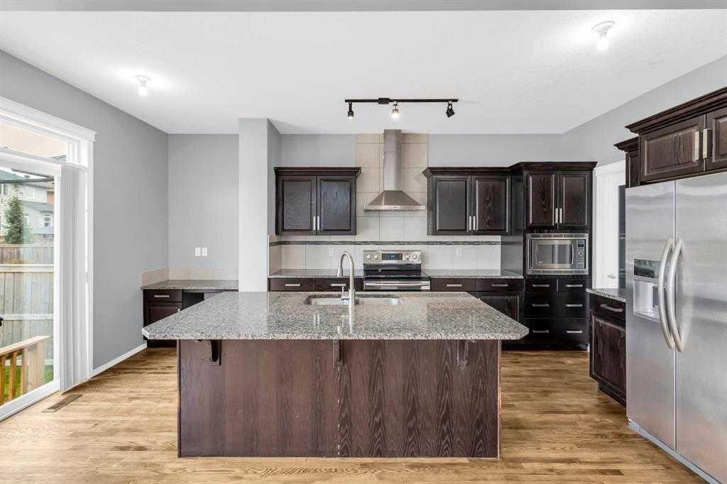 66 Skyview Shores Terrace Ne, Calgary, AB - Indoor Photo Showing Kitchen With Stainless Steel Kitchen With Double Sink With Upgraded Kitchen