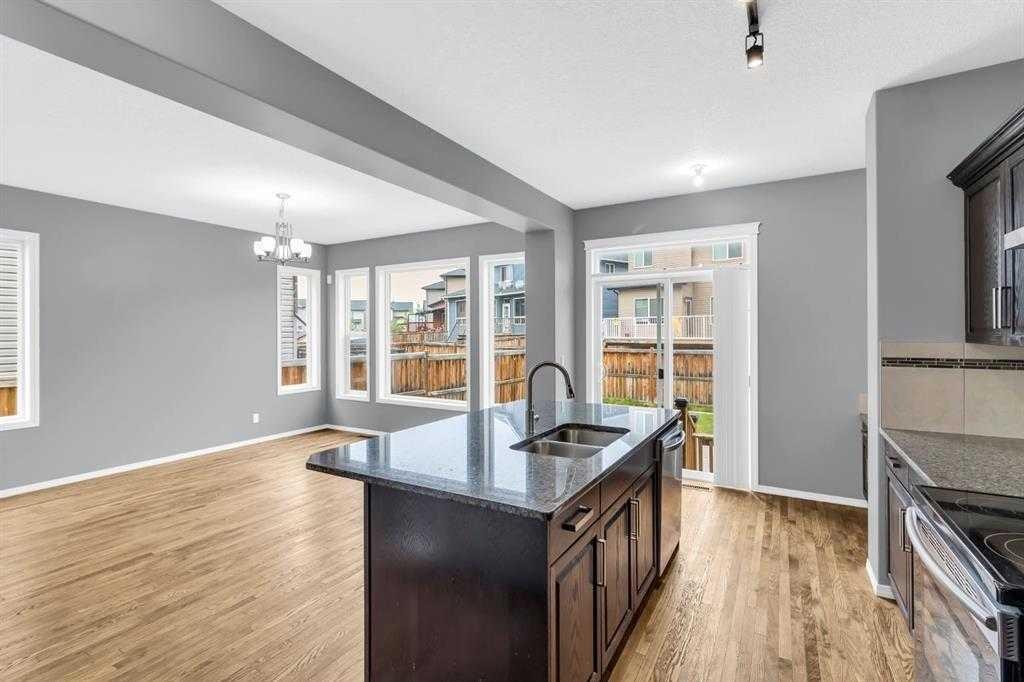 66 Skyview Shores Terrace Ne, Calgary, AB - Indoor Photo Showing Kitchen With Double Sink