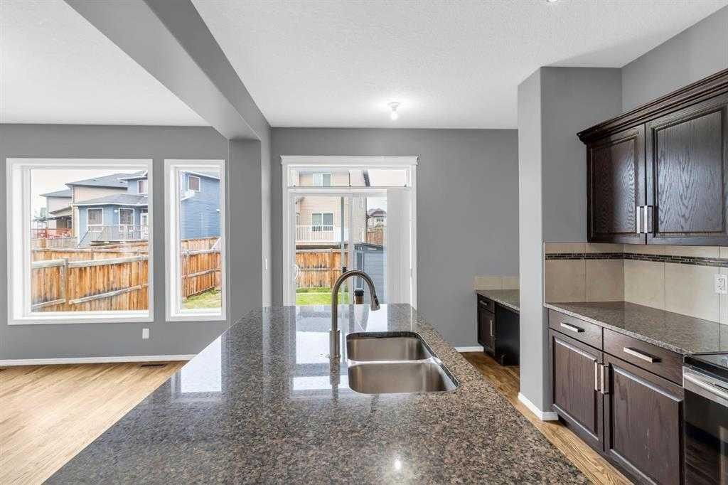 66 Skyview Shores Terrace Ne, Calgary, AB - Indoor Photo Showing Kitchen With Double Sink