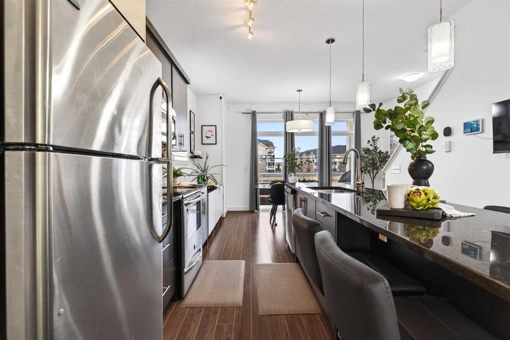 404 Redstone View Ne, Calgary, AB - Indoor Photo Showing Kitchen With Upgraded Kitchen