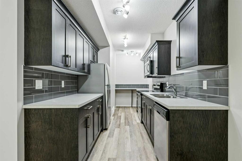 95 Cornerstone Avenue Ne, Calgary, AB - Indoor Photo Showing Kitchen With Double Sink With Upgraded Kitchen