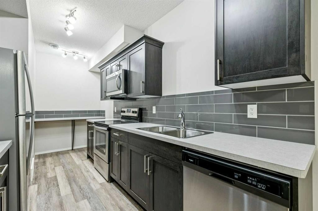 95 Cornerstone Avenue Ne, Calgary, AB - Indoor Photo Showing Kitchen With Double Sink With Upgraded Kitchen