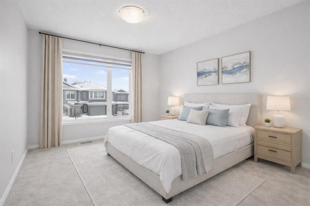 114 Walgrove Green Se, Calgary, AB - Indoor Photo Showing Bedroom