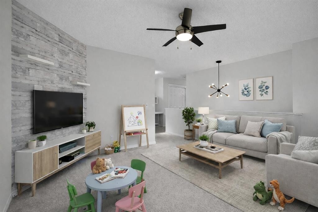 114 Walgrove Green Se, Calgary, AB - Indoor Photo Showing Living Room
