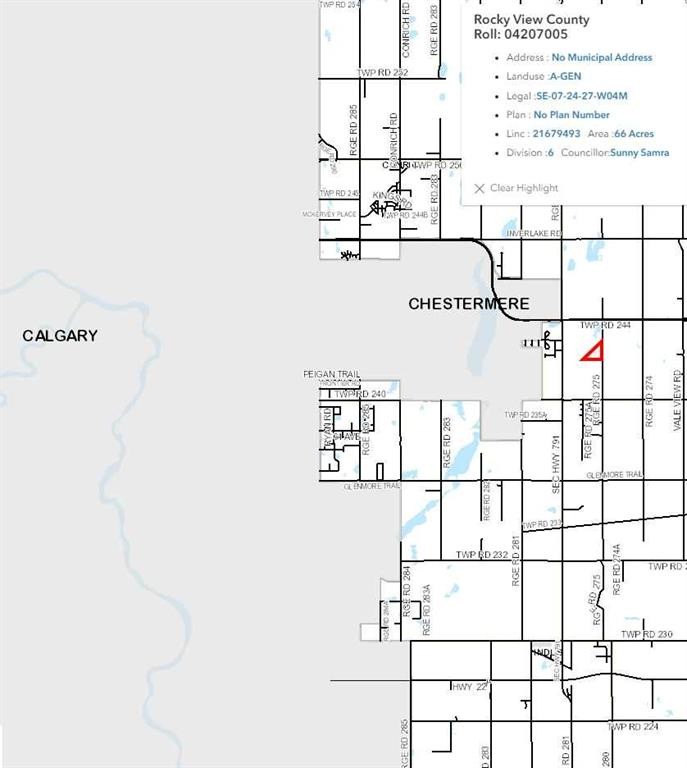 Range Rd 275, Rural Rocky View County, AB