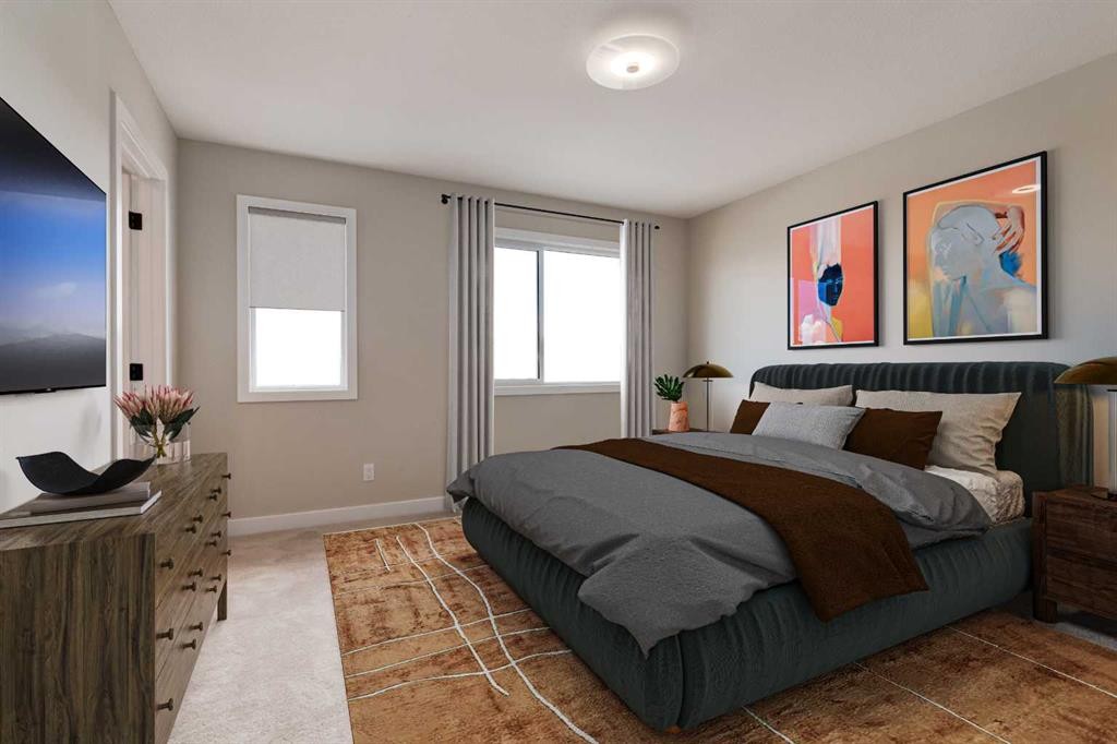 178 Greystone Boulevard, Cochrane, AB - Indoor Photo Showing Bedroom